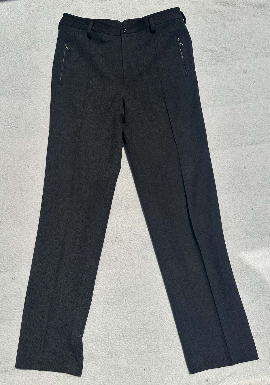 Polo Sport Ralph Lauren Sportswoman Charcoal Wool Blend Trousers Size 12